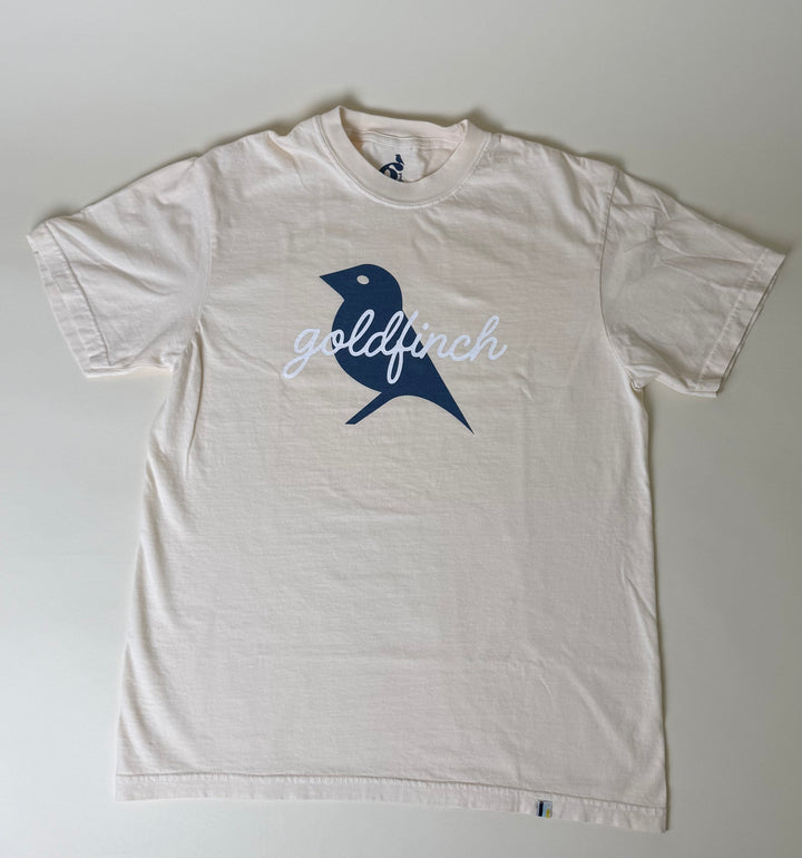 FLOW NAVY BIRD SCRIPT T-SHIRT
