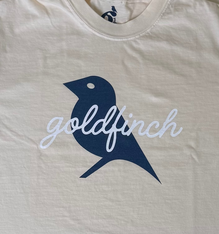 FLOW NAVY BIRD SCRIPT T-SHIRT