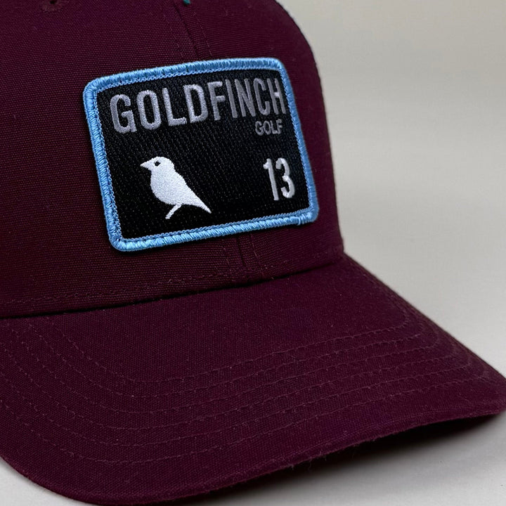 MAROON RISE BLACK 13 MESH BACK HAT